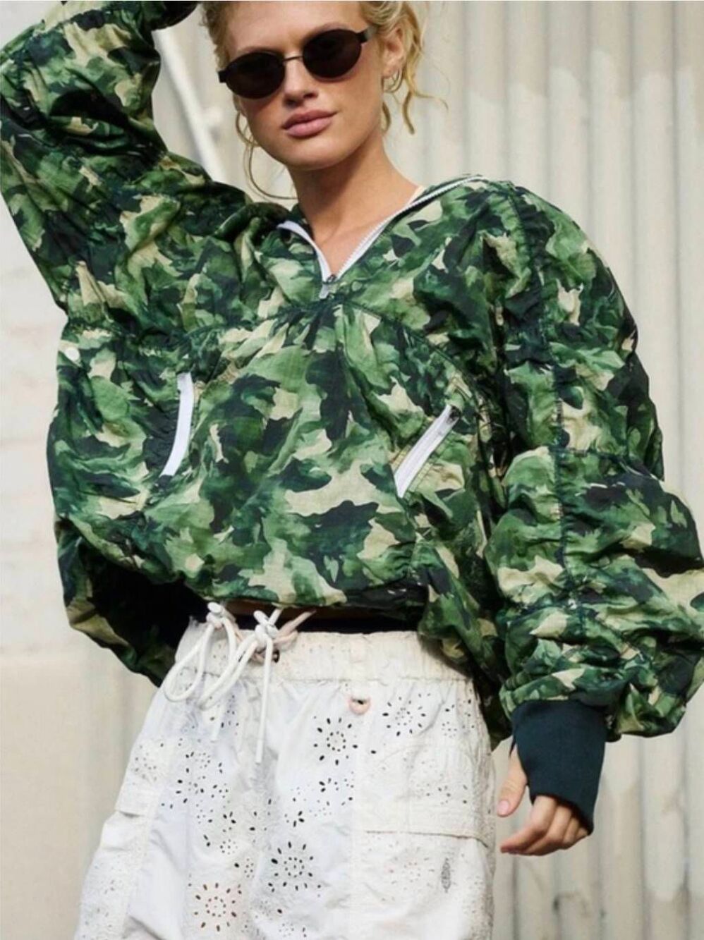 Free People FP Movement Happy Camper Pullover Women's Size M Green